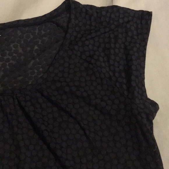 Loft Navy Polka Dot Top - Picture 3 of 6